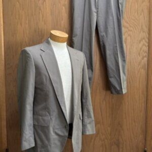VTG Green Mens Summer Cotton Suit Pants Trad Prep 40 Brooks Brothers-Style